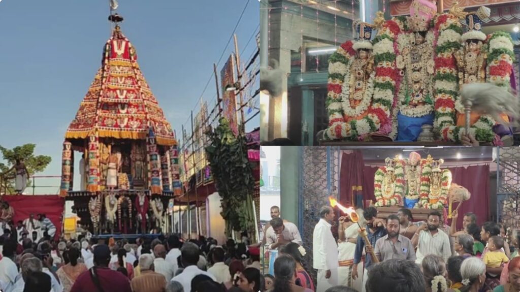 வில்லியனூர் வரதராஜ பெருமாள் கோவில் தேரோட்டம்!. “கோவிந்தா கோவிந்தா” கோஷத்துடன் வடம் பிடித்த பக்தர்கள்! puducherry therottam