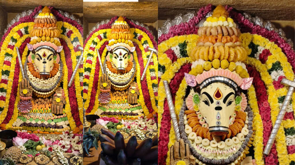 தஞ்சாவூர்; ஆஷாட நவராத்திரி விழா; இனிப்பு அலங்காரத்தில் ஸ்ரீ மஹா வாராஹி அம்மன் அருள்பாலிப்பு 015 koil